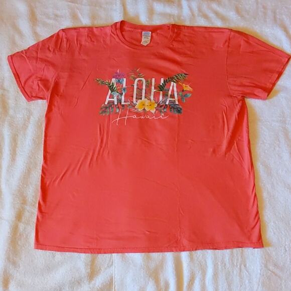 Gildan Softstyle Ring Spun Aloha Hawaii Tropical Tee Shirt 2XL - Picture 1 of 6